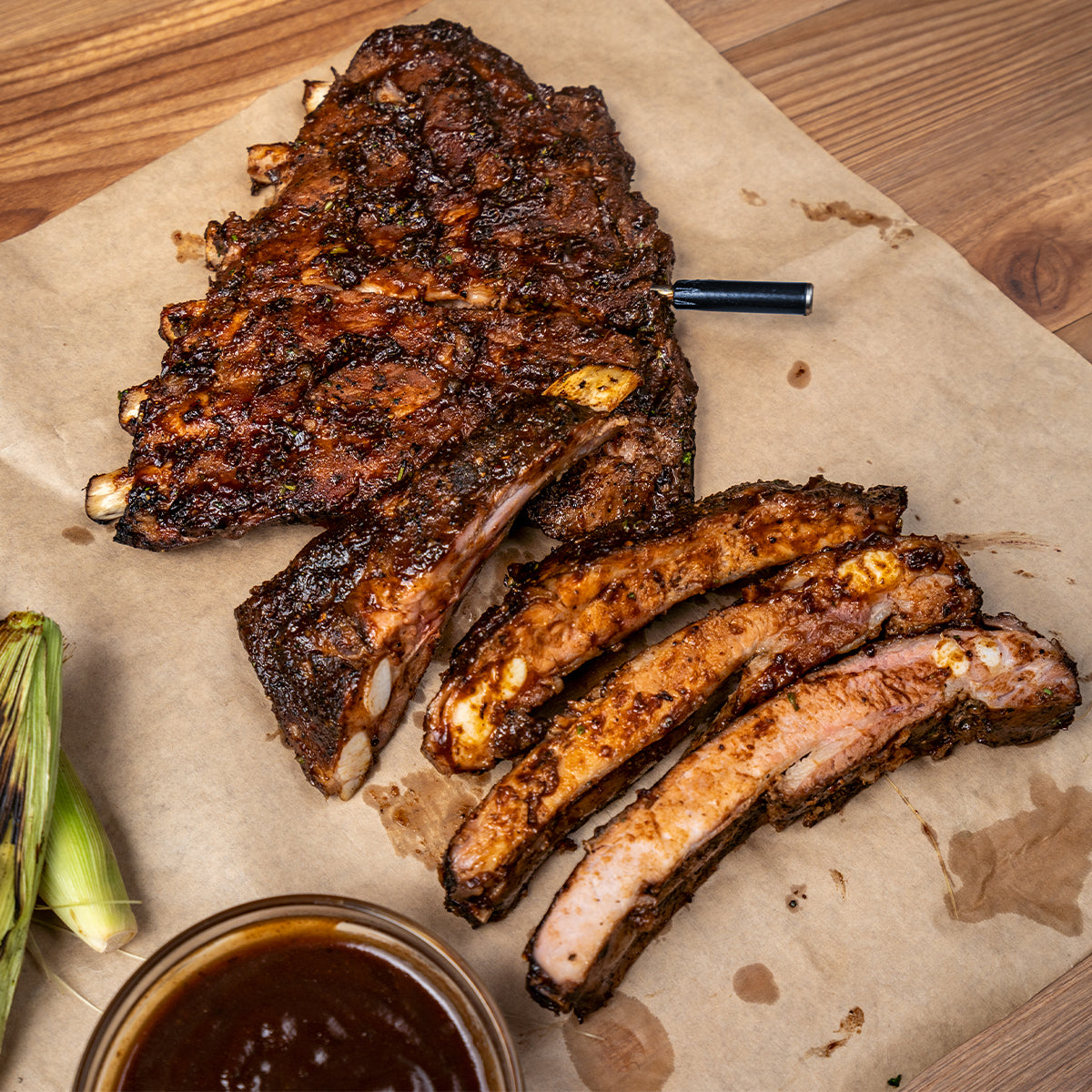 The Classic MeatStick with Duo Sensors: Wireless Meat Thermometer for grilling and smoking American BBQ