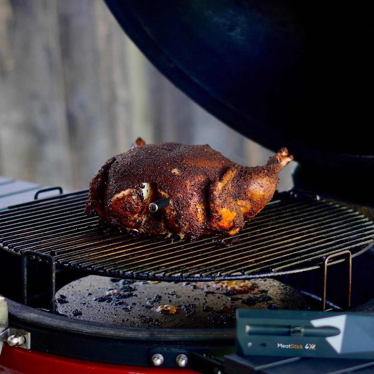 MeatStick V Draadloze vleesthermometer, 650 °C hittebestendig, onbeperkt bereik WiFi en Bluetooth, digitale sonde voor grillen, roken, sous-vide, barbecue, heteluchtfriteuse, oven, roker, keuken koken MeatStick V Draadloze vleesthermometer, 650 °C hittebestendig, onbeperkt bereik WiFi en Bluetooth, digitale sonde voor grillen, roken, sous-vide, barbecue, heteluchtfriteuse, oven, roker, keuken koken