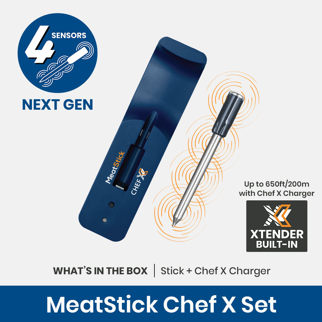 Meatstick Ps861ex X Set 260ft Wireless Meat Thermometer Rotisserie Kamado  for sale online