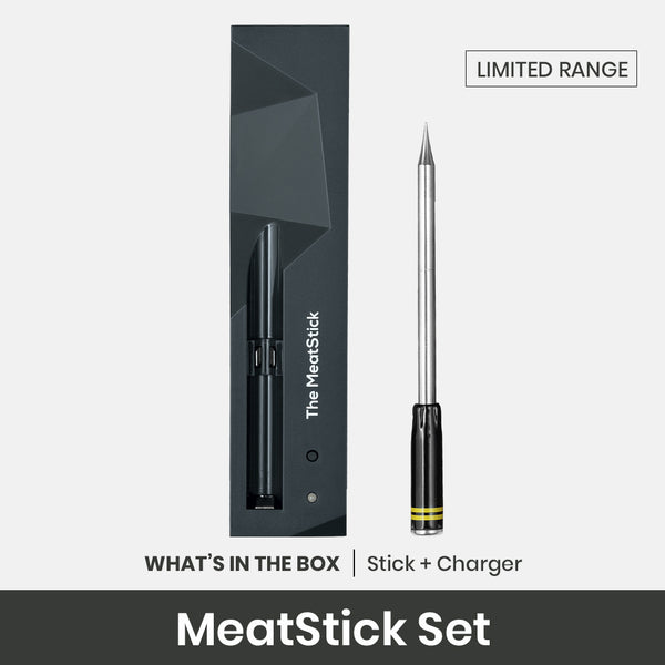 MeatStick bluetooth meat thermometer with stick and charger set