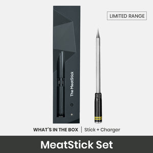 The Classic MeatStick Set with Duo Sensors: Wireless Meat Thermometer for grilling and smoking American BBQ
