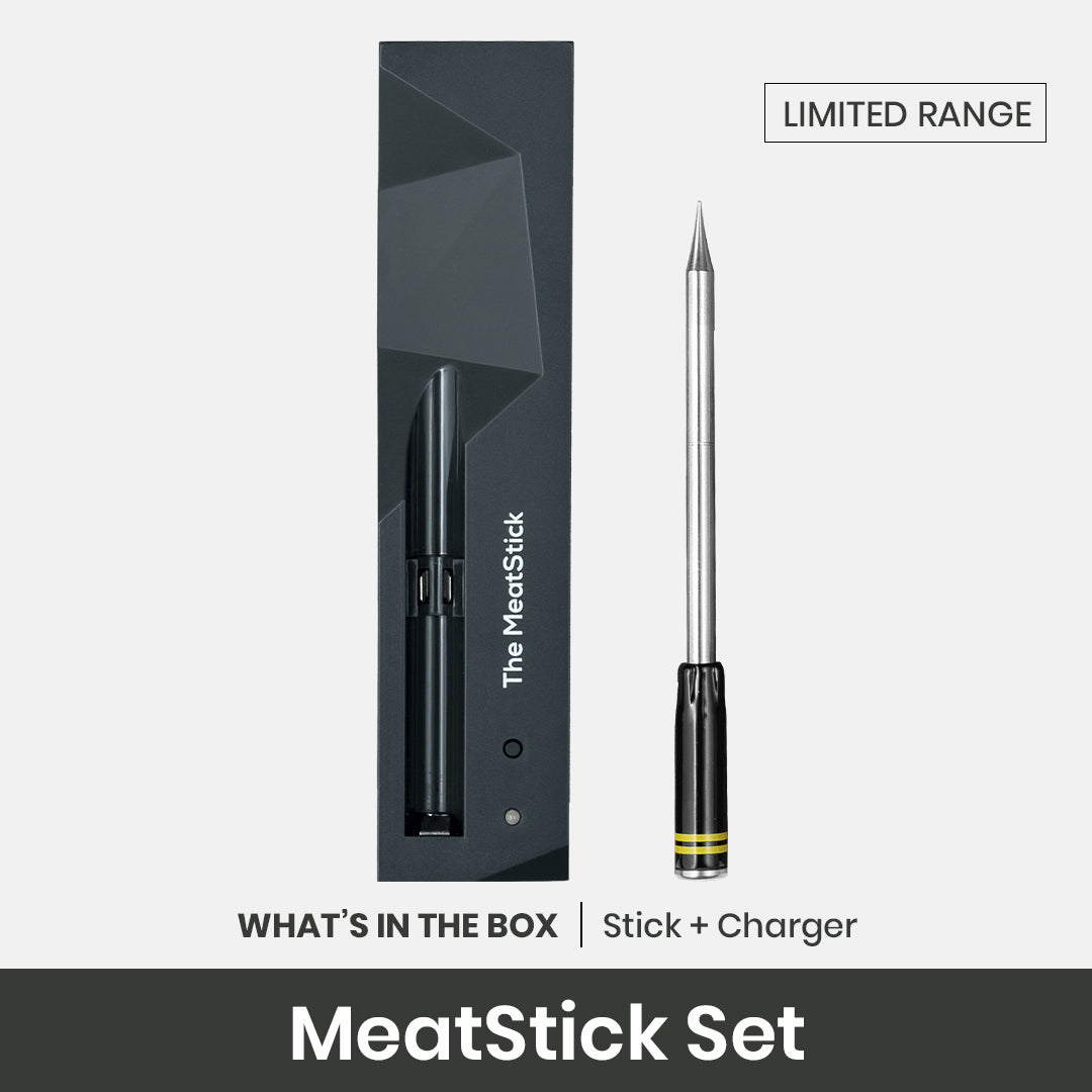 MeatStick Smart Wireless Meat Thermometer with Bluetooth - Black