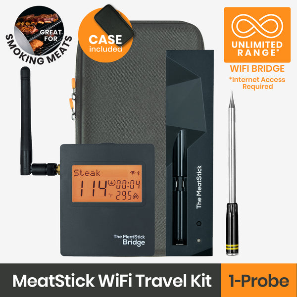 MeatStick WiFi Travel Kit | Unlimited Range Wireless Meat