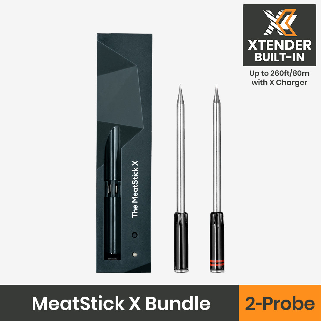 MeatStick Meat Master Bundle, 2-Probe Package, Wireless Meat Thermometer  with Bluetooth, Unlimited Range