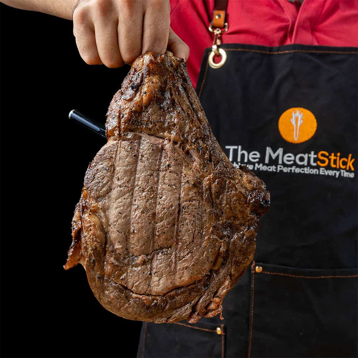 The MeatStick Set: True Wireless Meat Thermometer up to 30 Ft Range 