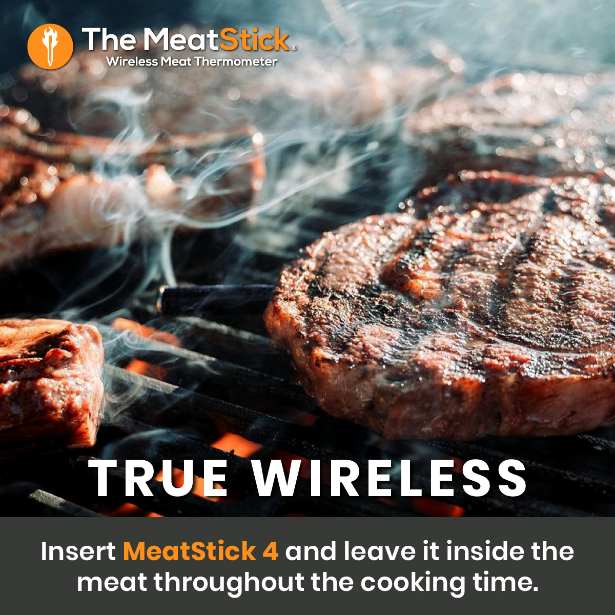 The Meat Stick True Wireless Meat Thermometer Xtender Set - Champion BBQ  Supply