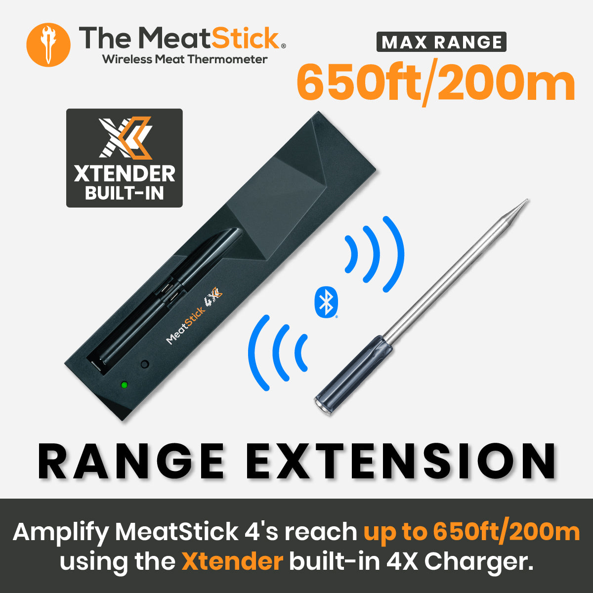 MeatStick 4X WiFi Bundle, 4-Probe Package