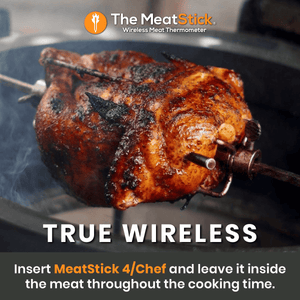 MeatStick 4 and MeatStick Chef: Quad Sensors Wireless Meat Thermometer for American BBQ and Everyday Cooking