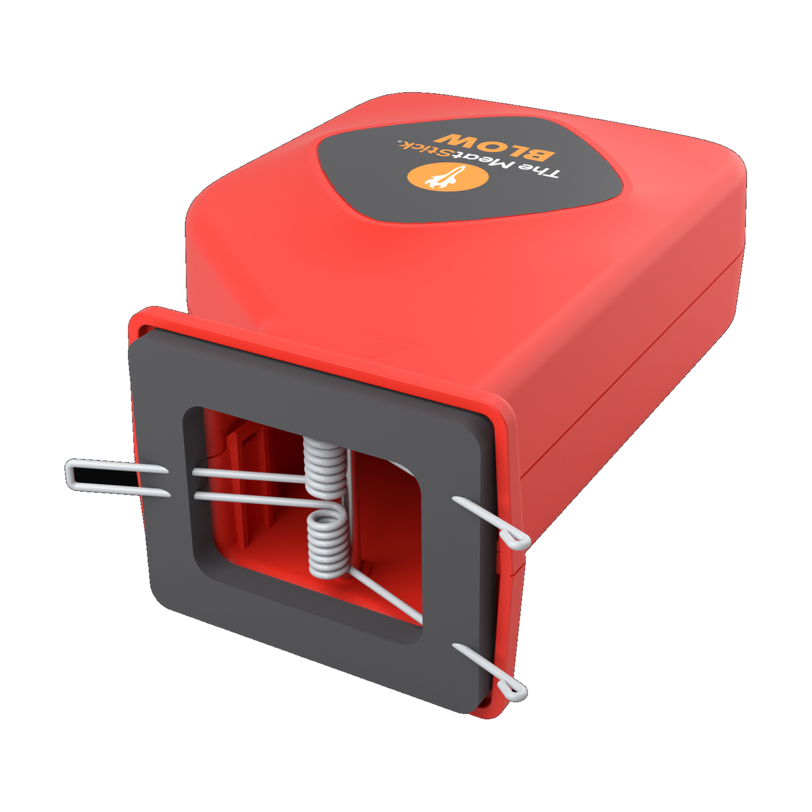 MeatStick Blow fan, rear three-quarter view