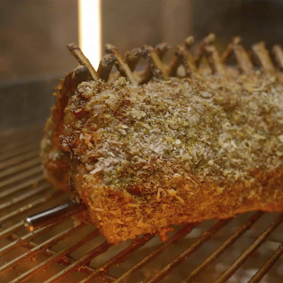 The MeatStick Classic Smart Wireless Meat Thermometer for grilling and smoking American BBQ lamb chops